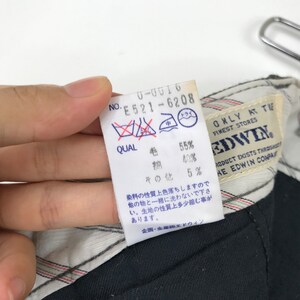 Vintage EDWIN Wolle Hose Hose nur in den besten Läden verkauft Kollektion Casual Workwear Bild 8