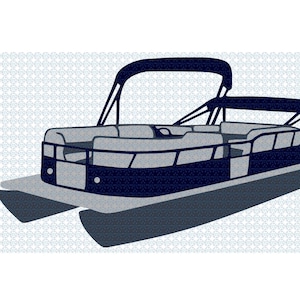 Download Pontoon boat SVG/ Lake life boating/ Fishing