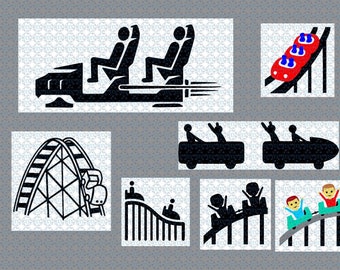 Download Theme Park ride svg / Rollercoaster