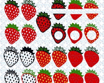 Download Strawberry SVG bundle / monogram