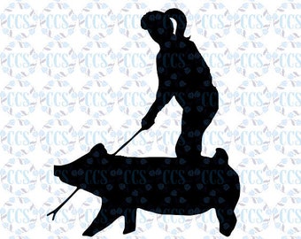 Download/ Pig Show girl, SVG, Pig , Show Pig gifts