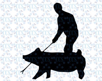 Download/ Pig Show boy, SVG, Pig , Show Pig, SVG, PNG, Jpg Use for T-shirts, car decals and more!