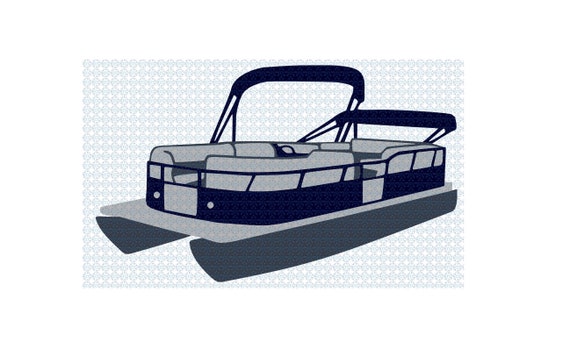 Download Pontoon boat SVG/ Lake life boating/ Fishing