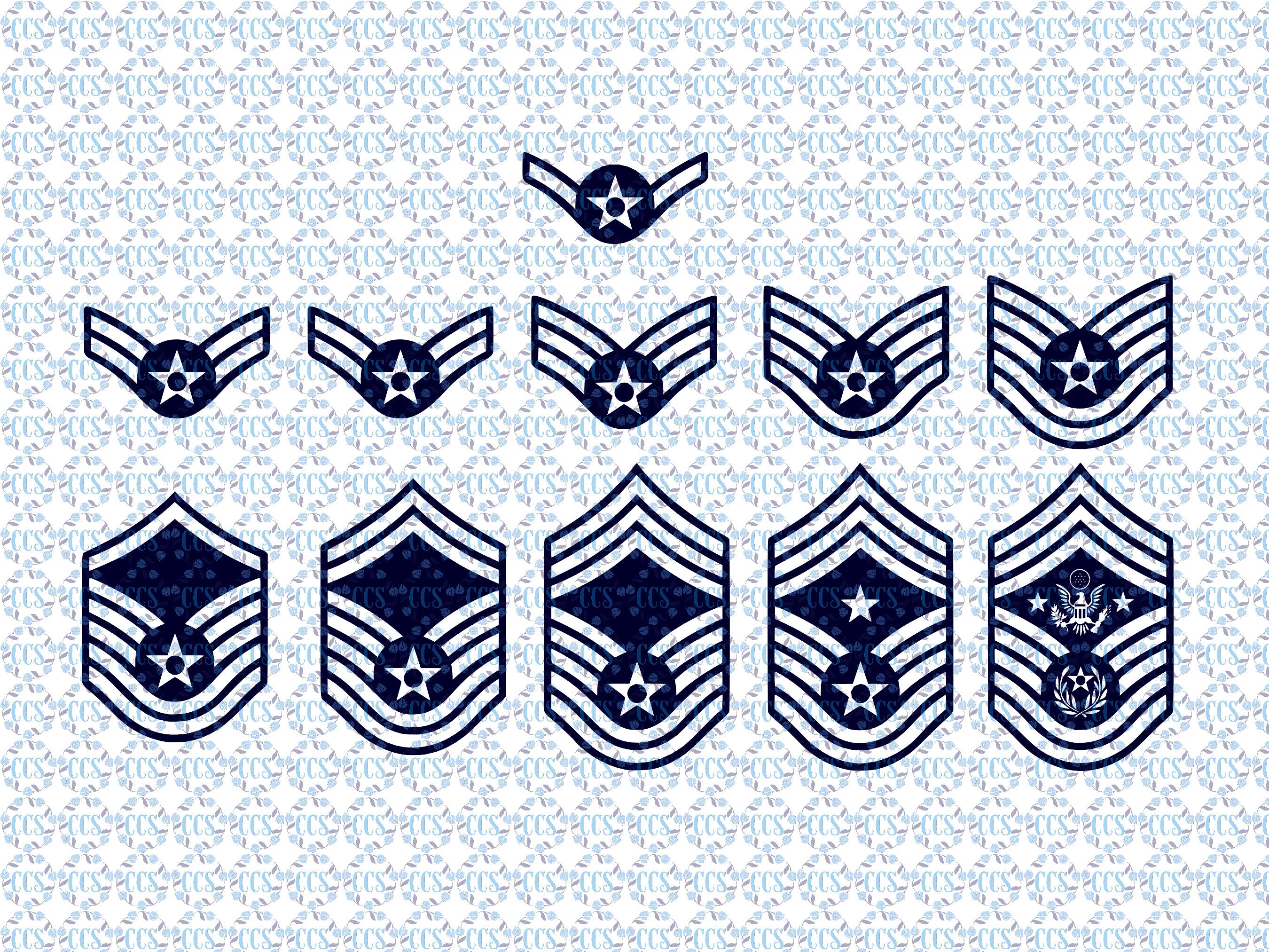 Rank Asaf Download Air Force Family SVG / ASAF Ranks / Logos - Etsy