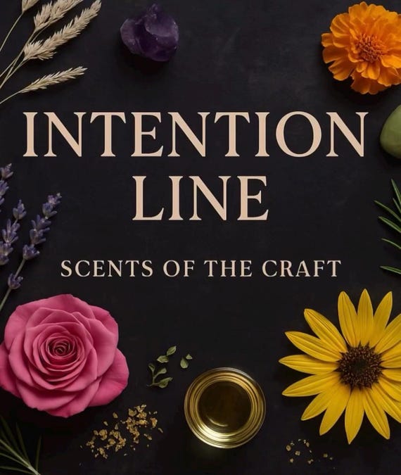 Intention Candles - Hand-Poured Soy Candle with Herbs & Crystals