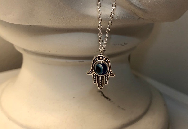 Hamsa Evil Eye Necklace
