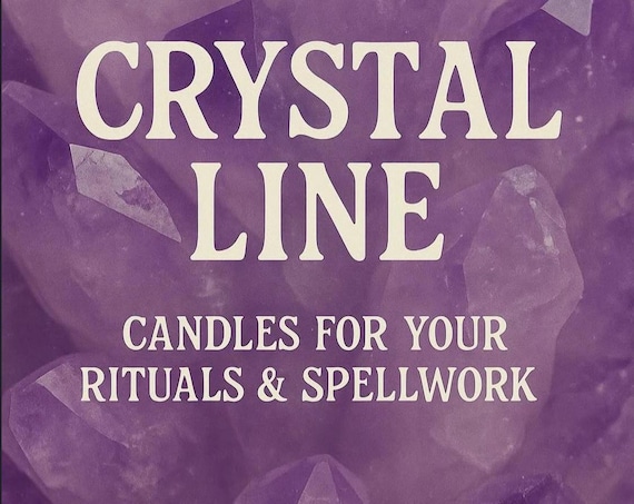 Crystal Candles - Hand-poured, Soy Wax Candles with Herbs & Crystals
