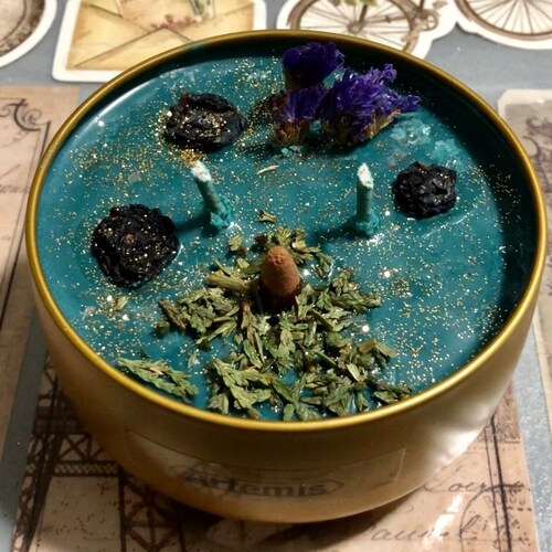 ARTEMIS Greek Mythology Candle Etsy