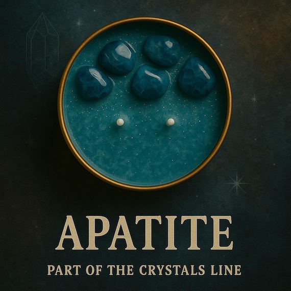 Apatite Crystal Candle