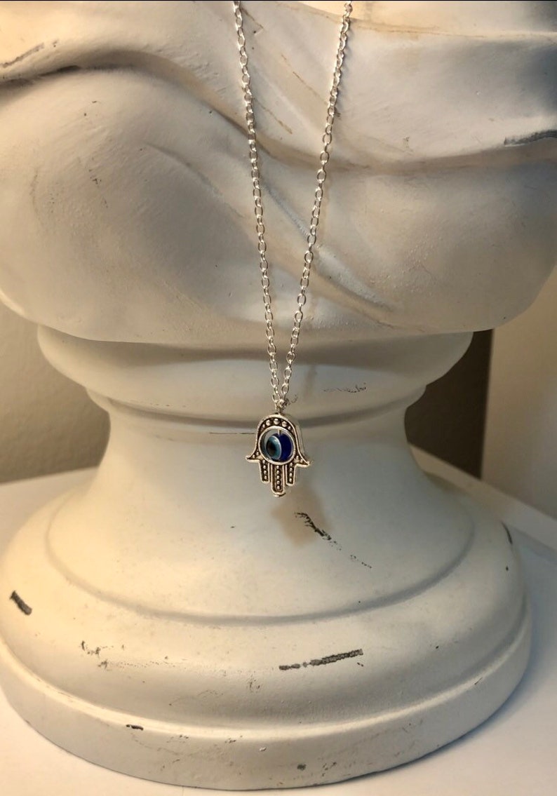 Hamsa Evil Eye Necklace