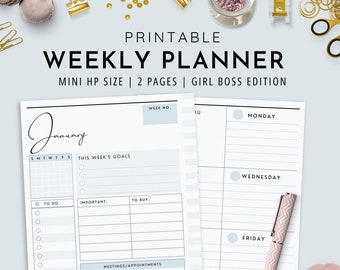 Weekly Spread Printable - Etsy