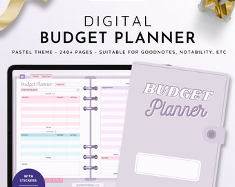 Digitale budgetplanner, ongedateerd, financieel planner, digitaal budgetplan, iPad, Goodnotes
