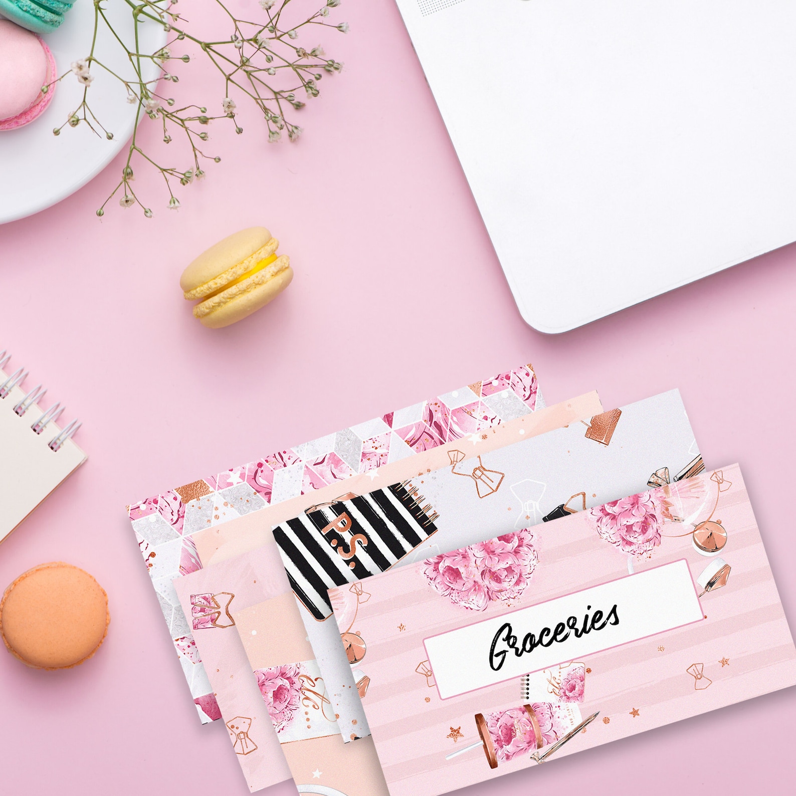 Printable Cash Envelopes Set of 6, Posh Girl Edition, Budget Envelopes ...