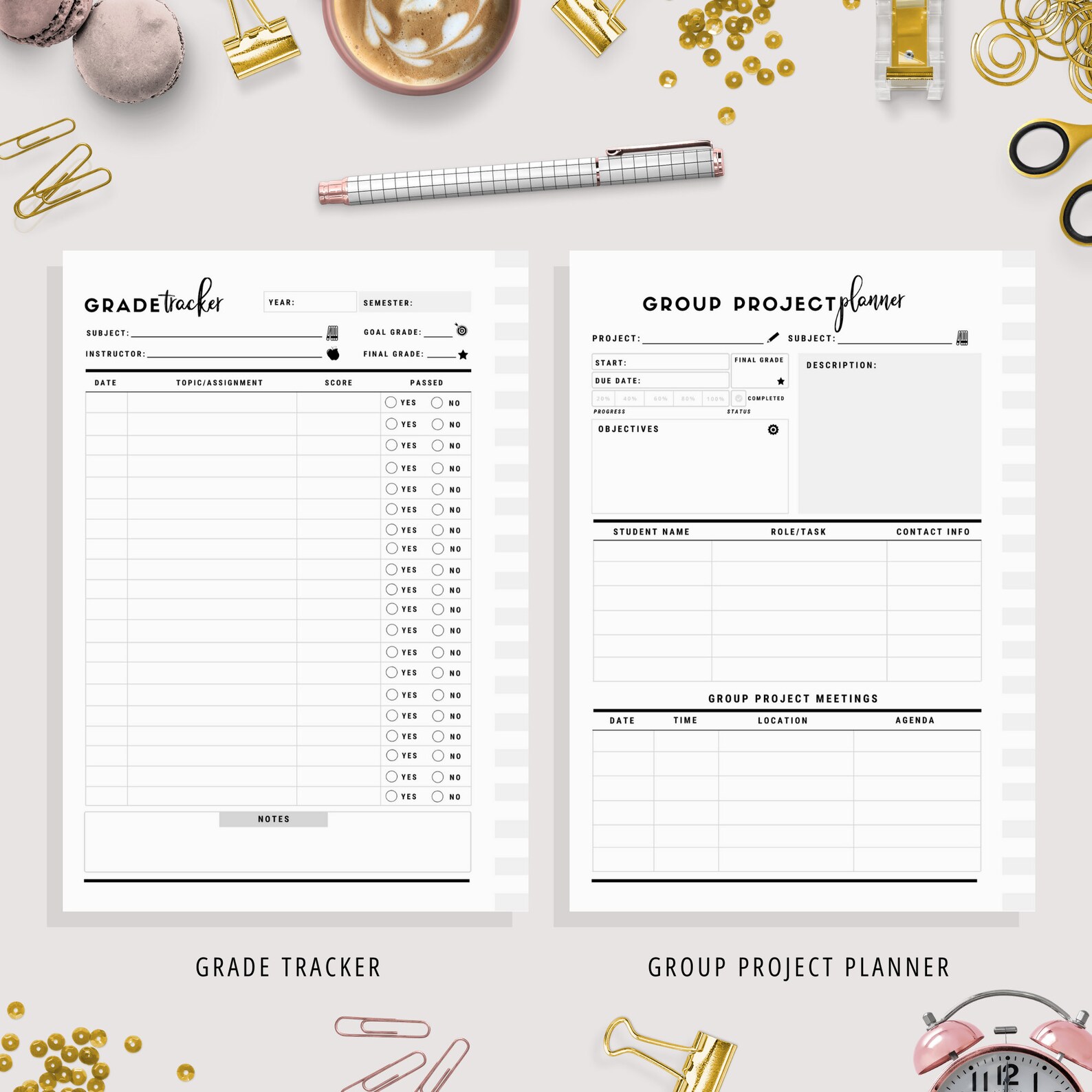 A5 Student Planner Printable Study Planner School Planner | Etsy