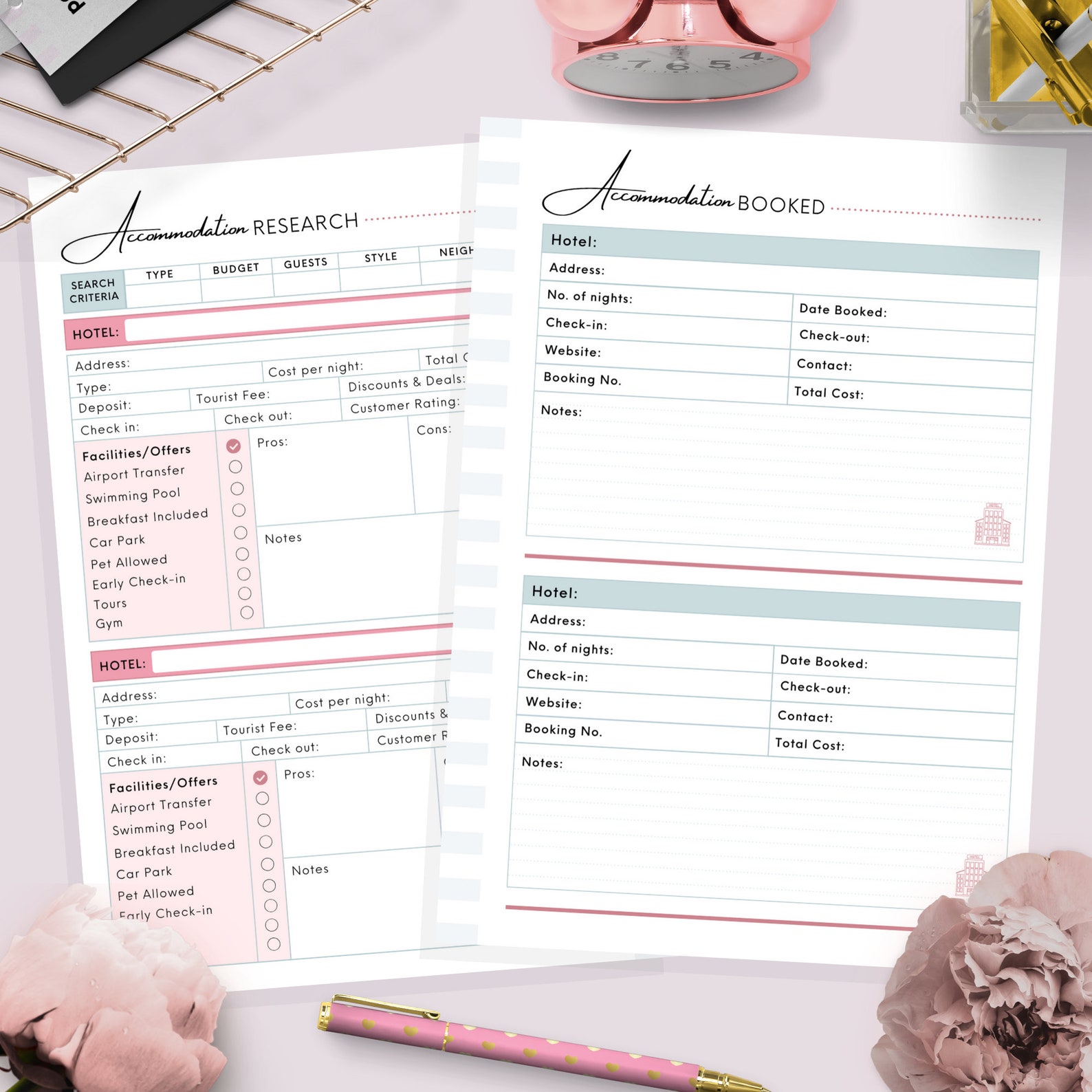 A5, Travel Planner, Printable Travel Planner , Trip Planner, Holiday ...
