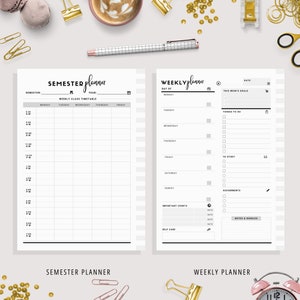A5 Student Planner Printable Study Planner School Planner | Etsy