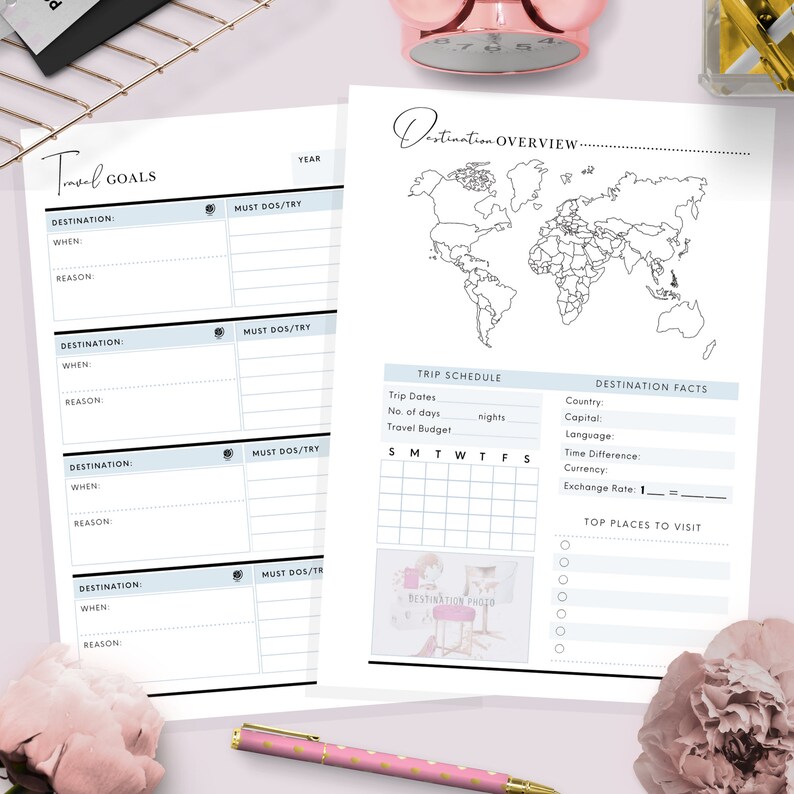 A5, Travel Planner, Printable Travel Planner, Vacation Planner, Trip ...
