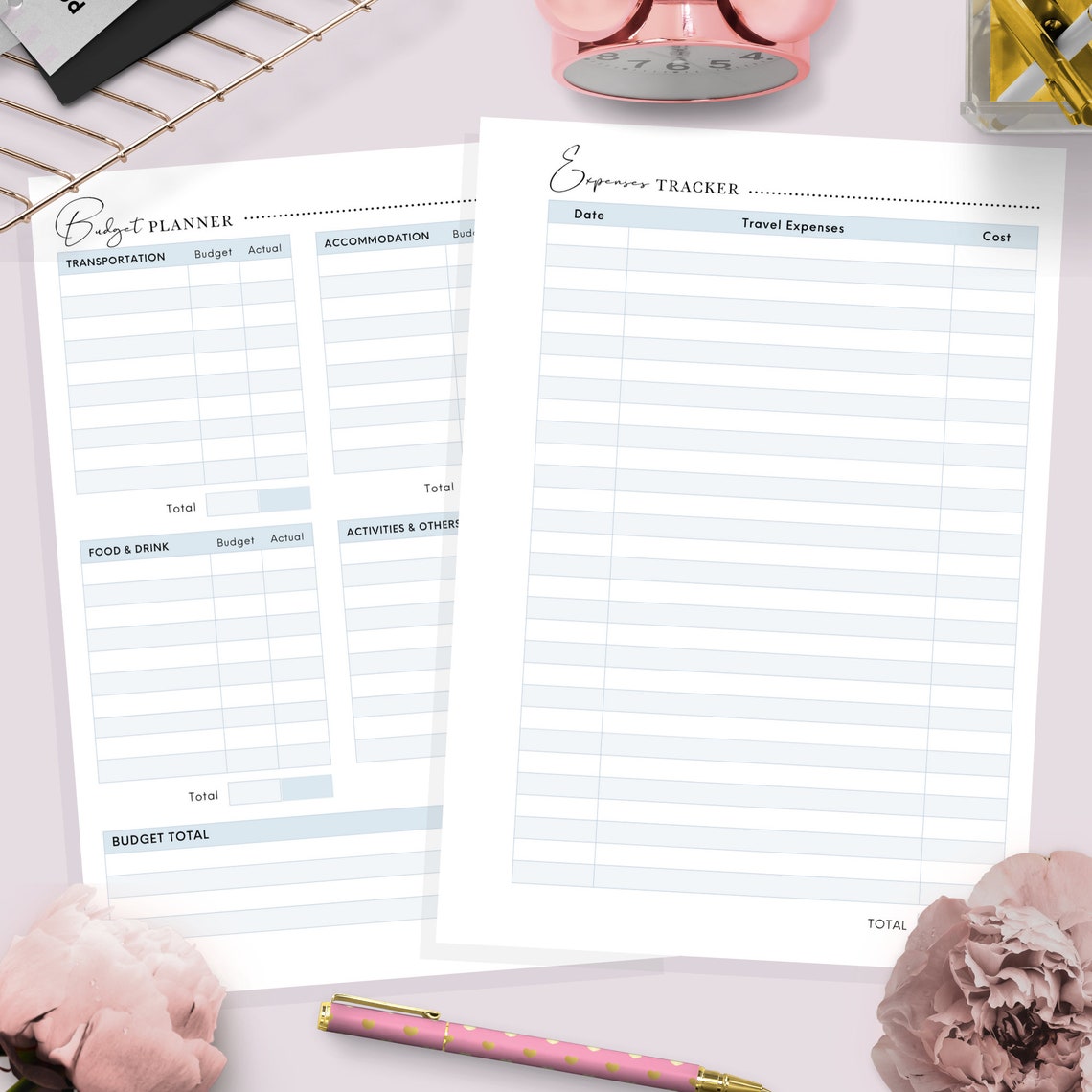 A5 Travel Planner Printable Travel Planner Vacation - Etsy