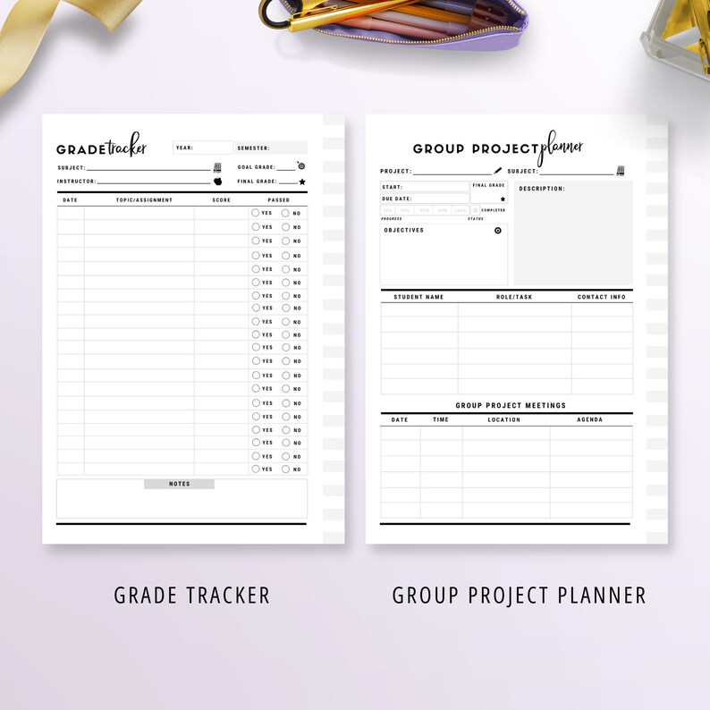 A5 Student Planner Printable Study Planner School Planner - Etsy