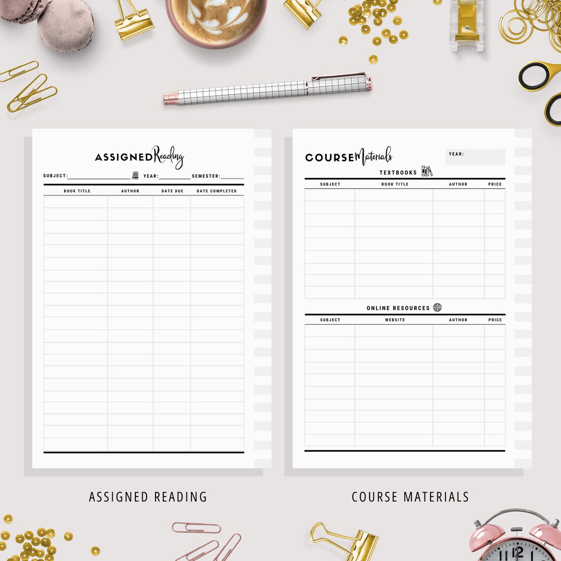 A5 Student Planner Printable Study Planner School Planner | Etsy
