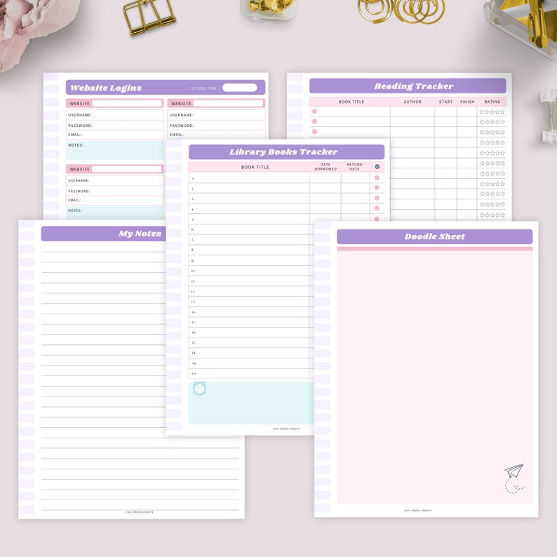 Classic HP Cute Student Planner, Study Planner for College, School ...