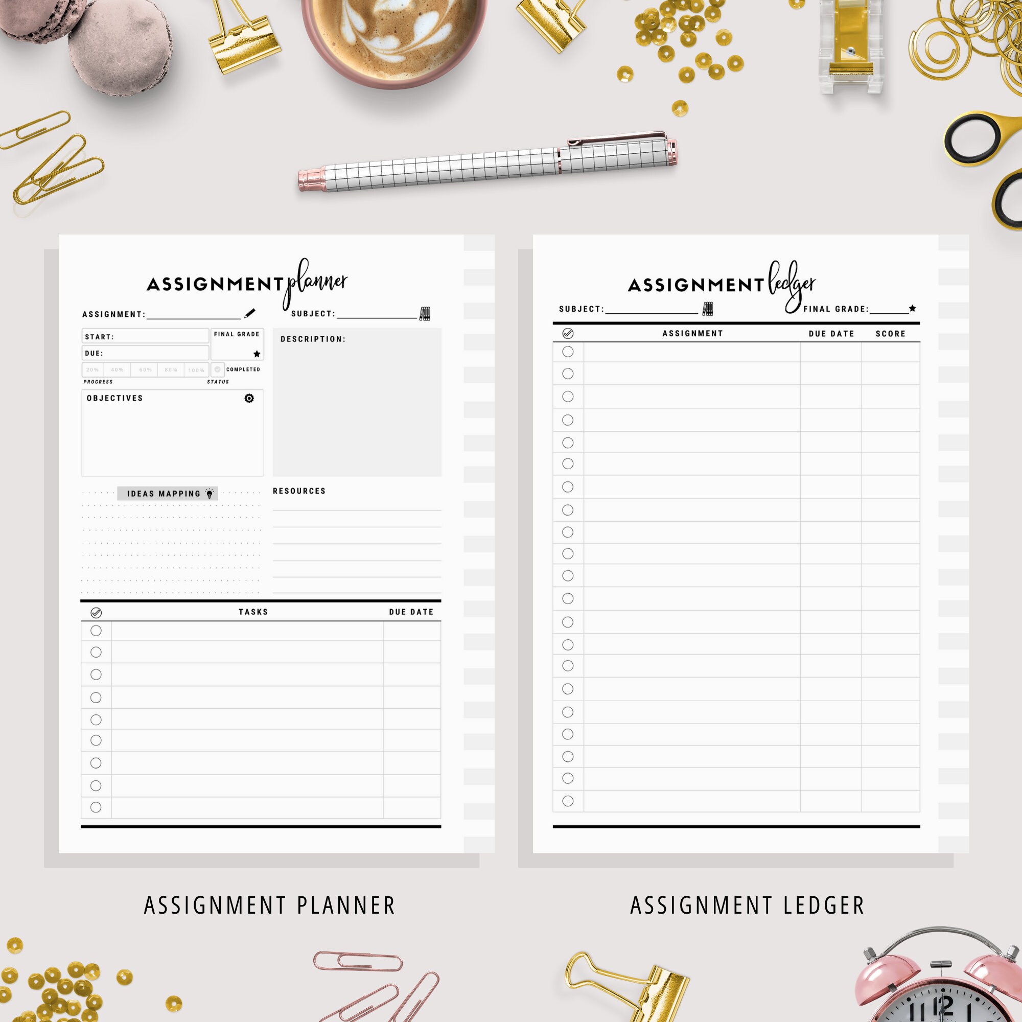 A5 Student Planner Printable Study Planner School Planner | Etsy