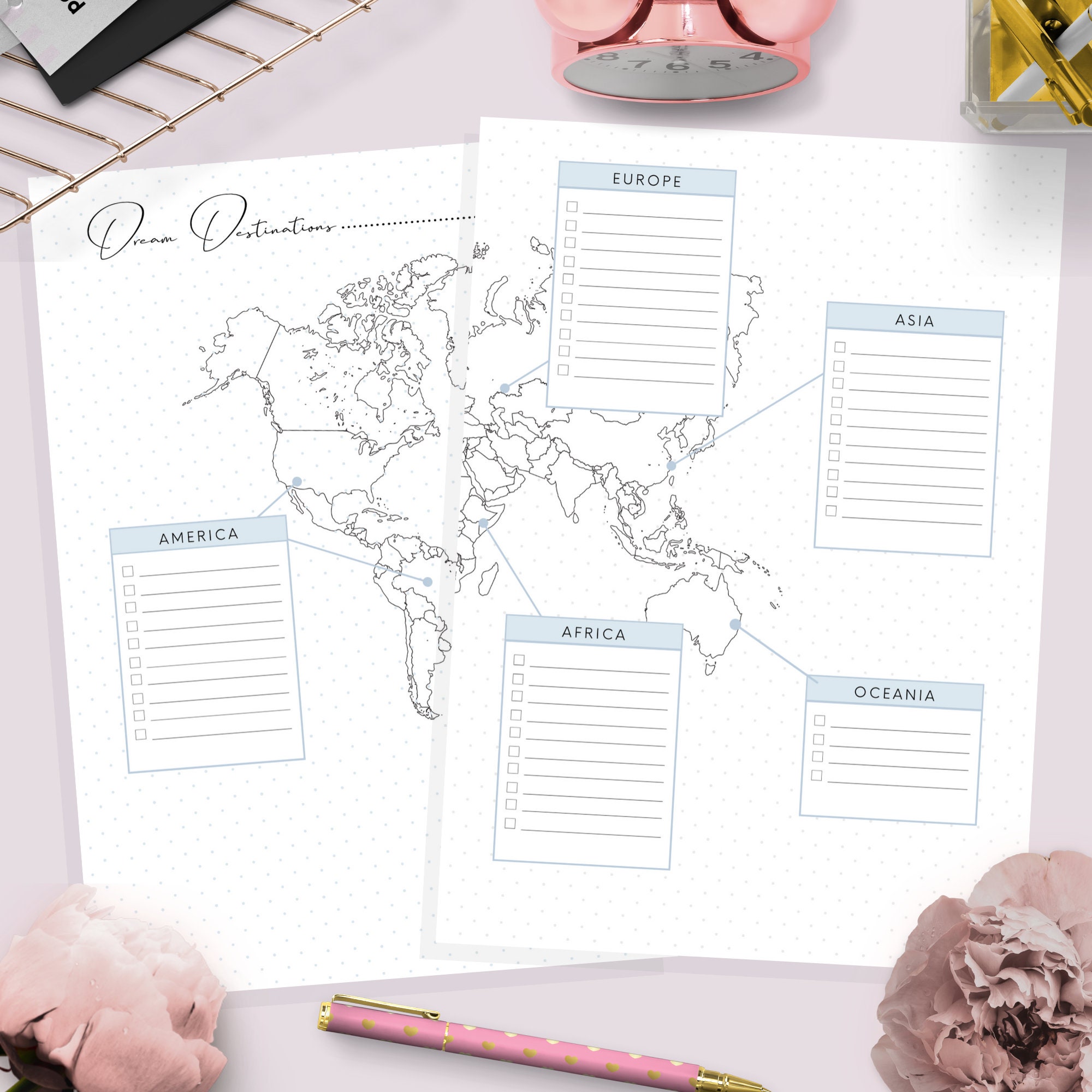 A5, Travel Planner, Printable Travel Planner, Vacation Planner, Trip ...