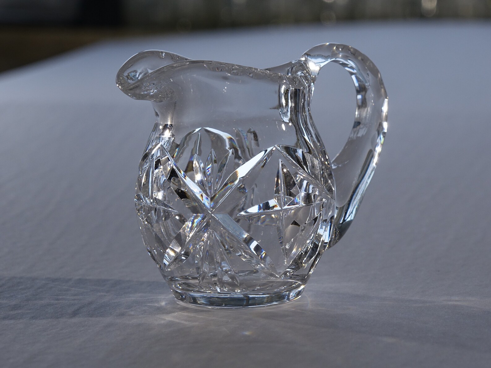 Vintage GORHAM Small Cut CrystalGlass Creamer Pitcher made Etsy