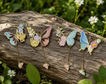 Butterfly Floral Metal Bookmark, New Chapter Encouragement Gift