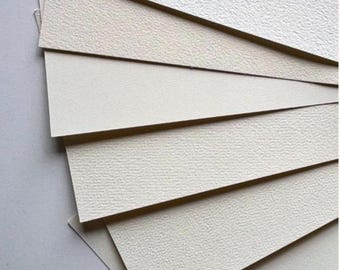 Baohong Watercolor Paper Sample Pack, 100% Cotton, 140lb, 6 different Surfaces