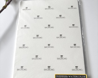 Baohong Professional Watercolor Paper 20 Sheets 300gsm Dual Surface, 11.7 x 8.3"