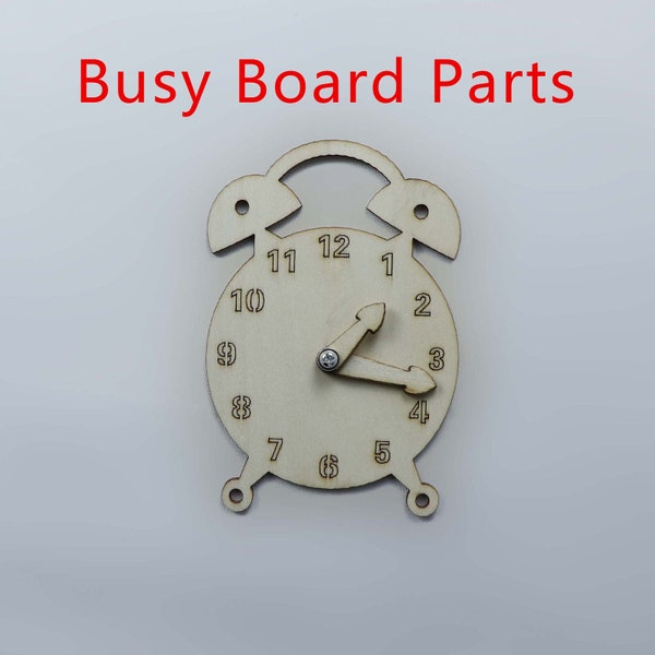 Montessori Wooden Busy Board Parts, Busy Board Diy Materials Accessories  Early Education Learning Skills Toys Parts 【small clock】