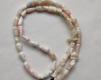 16 Inches Strand 100% Natural Japanese , White & Orange Coral Rough Shape Beads, AA+ Quality Coral Beads 9x7/3x4 MM Rough Beads V146