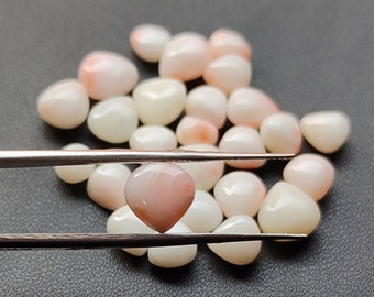 Brillante Coral Blanco, 100% Natural Japani Coral Piedras Preciosas Corazón Forma Viejo Coral Pulido Coral Hermosa Piedra Preciosa 7x8-6x5 MM T219