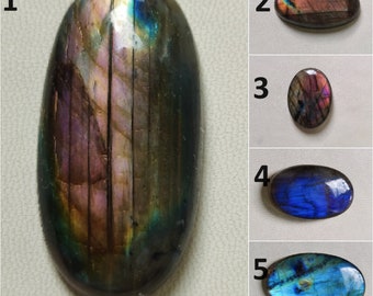 Wonderful 100% natural Labradorite Oval Shape / Loose Gemstone Beautiful Labradorite Multi Purple Labradorite For Jewelry Making.