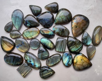Natural LABRADORITE CABOCHON Multifire wholesale Labradorite Gemstone lot AAA Quality Labradorite Stone, Labradorite lot X116