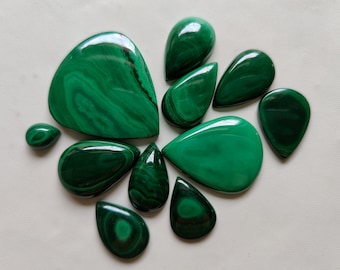 SALE Natural Malachite CABOCHON wholesale Malachite Gemstone lot AAA Quality Malachite Stone, Malachite lot SA203