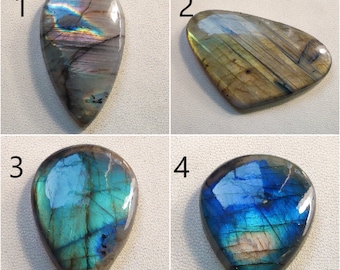 Multi Blue Fire Labradorite Pear Shape Cabochon Labradorite Smooth Hand Polished Labradorite Loose Gemstone Use For Jewelry.!!