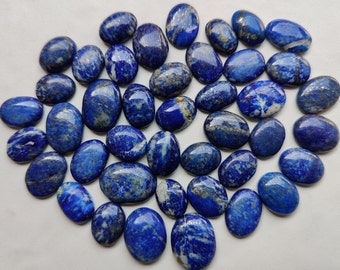 Natural Lapis Lazuli Oval Shape Loose Gemstone Loose Smooth Blue Lapis lazuli Gemstone Cabochon For Jewelry Making 23x18 To 16x12 MM
