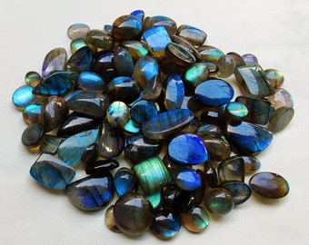 Pierre précieuse de labradorite multi flashy, pierre précieuse de cabochon de labradorite naturelle, labradorite de feu multiple, pierre précieuse de labradorite de labradorite multi-feu
