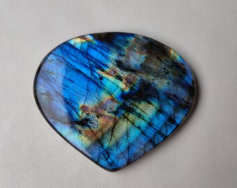 ハートシェイプ ブルー ファイア ラブラドライト ジェムストーン