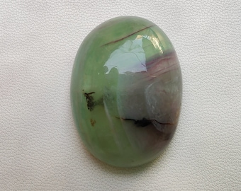 Top! Druzy Green Fluorite Cabochons,Gemstone,100% Natural Green Fluorite Loose Stone,Semi Precious, 76Cts. 33X24 MM L173