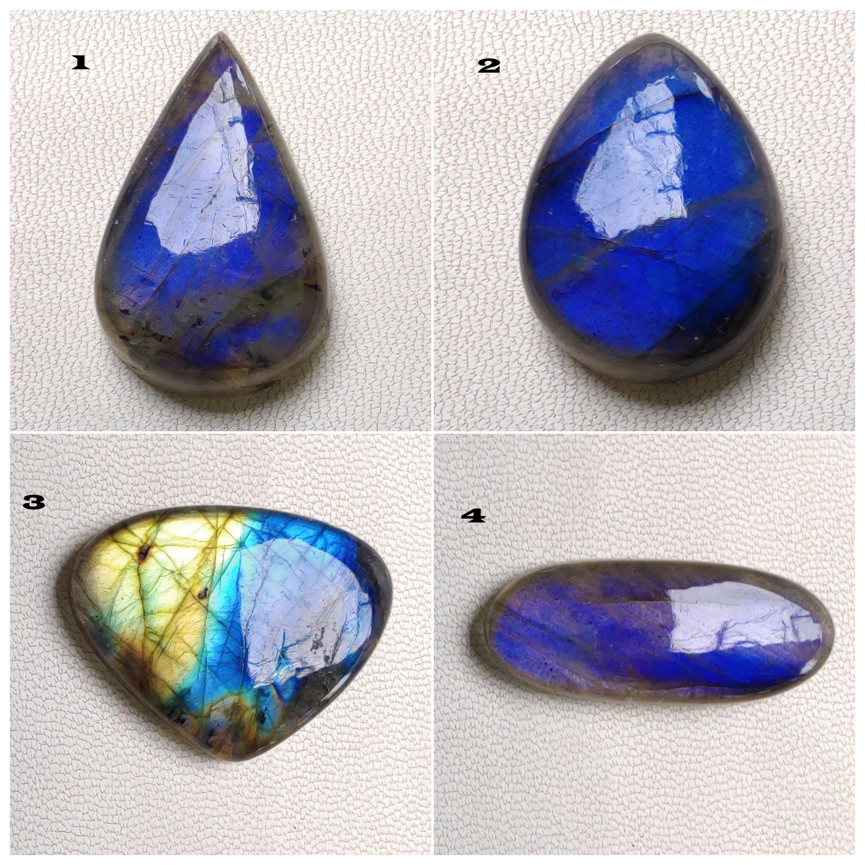 高品質　ラブラドライト　カボション　ルース 天然マルチブルーラブラドライトルースカボション ラブラドライト