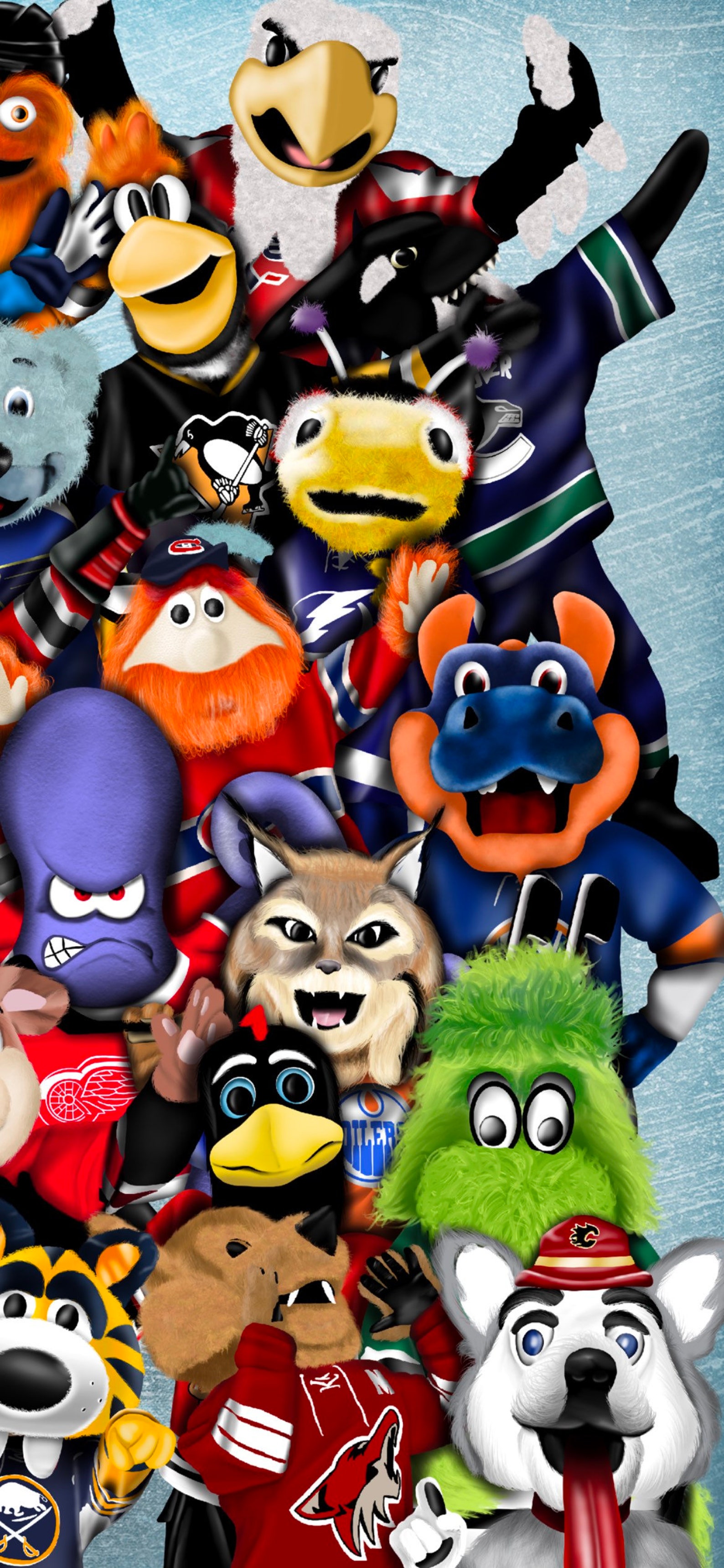 NHL Mascots Etsy
