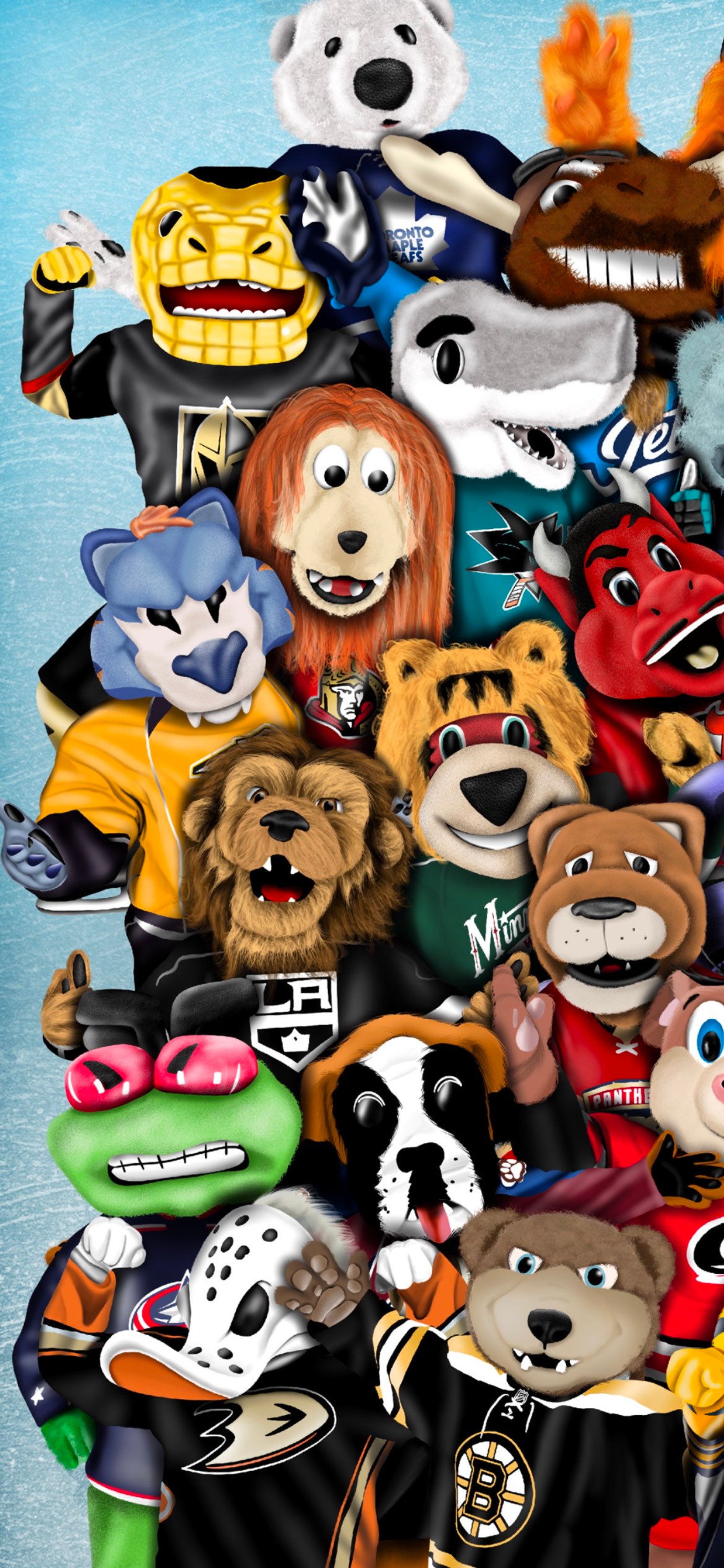 NHL Mascots Etsy