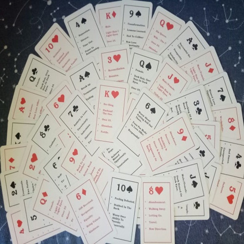 Printable Divination Playing Cards for Divination Use. Etsy