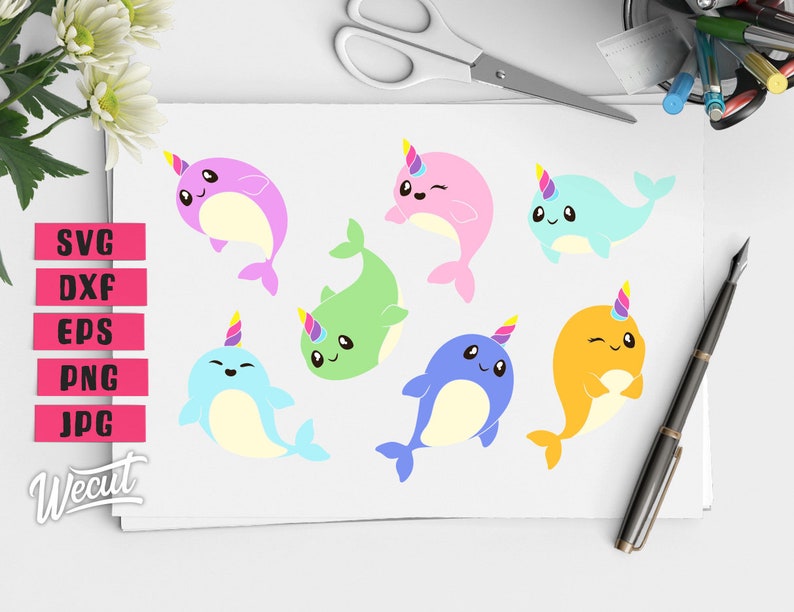 Download Cute Narwhal SVG Files for Cricut Projects / Narwhal ...