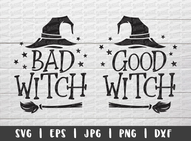 Download Halloween Bad Witch Good Witch SVG Files for Cricut ...
