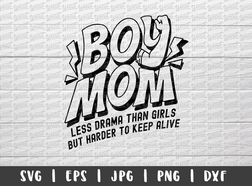 Funny Boy Mom SVG Files for Cricut / Motherhood svg / Etsy