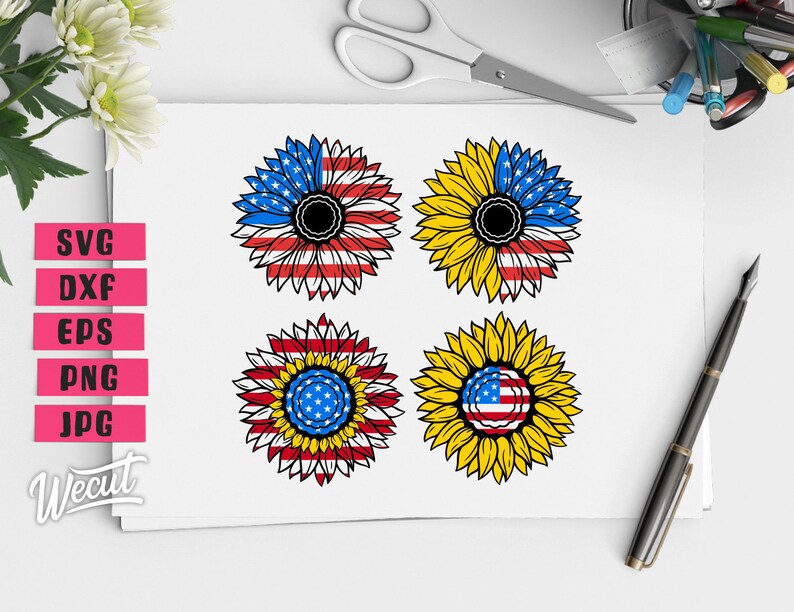 Free Free Sunflower 4Th Of July Svg 499 SVG PNG EPS DXF File